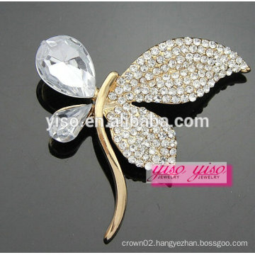 hot sale charming butterfly crystal brooch